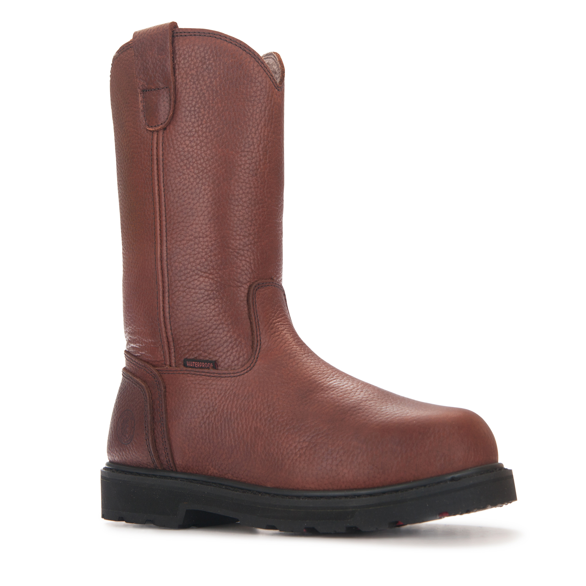 Outdoor and pull-on leather boot development sample