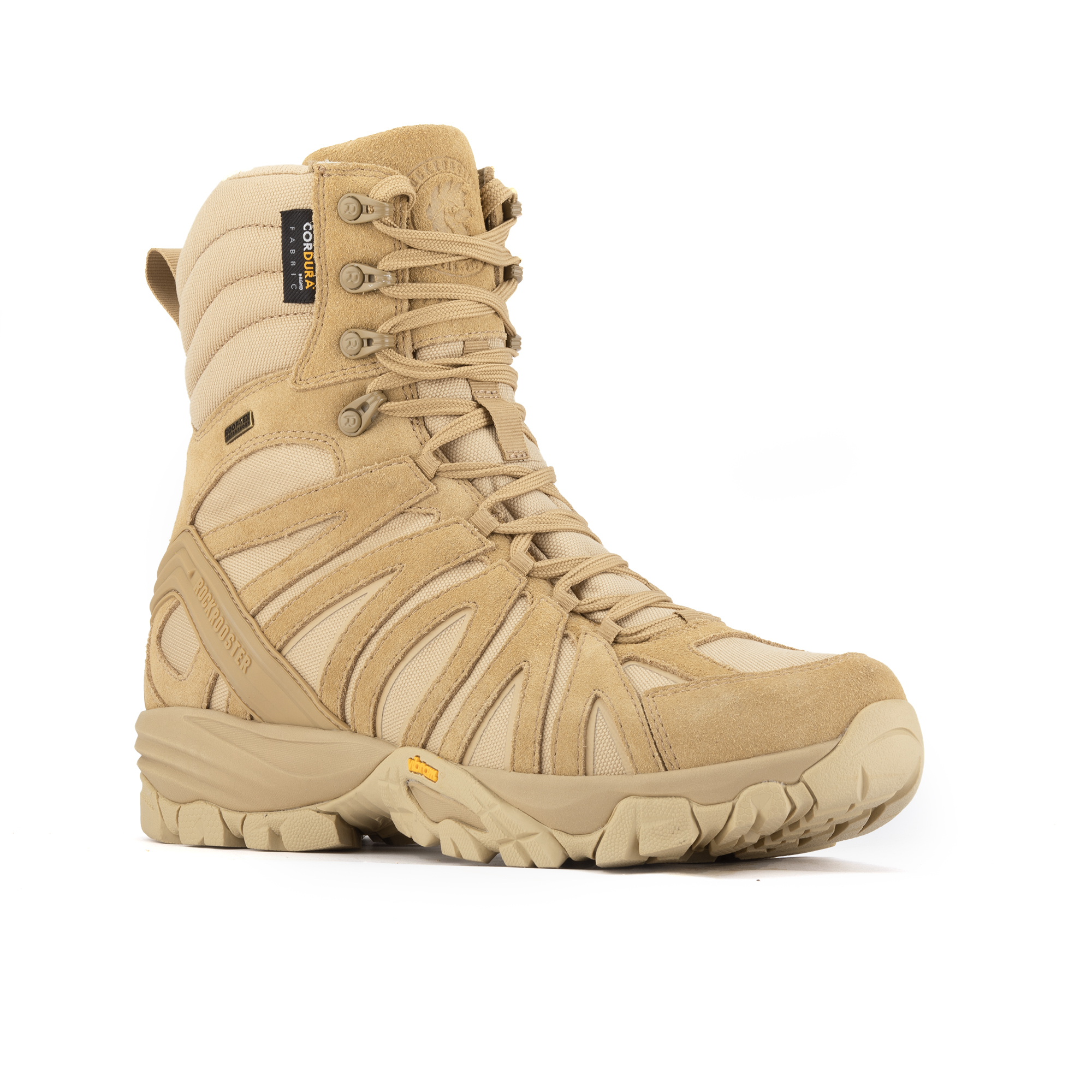 Tactical boot development sample - coyote side-zip style